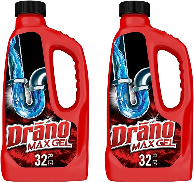 Drano Max Gel Clog Remover 32 oz (Pack of 2) - Unscented - DRAIN_OPENER_SUBSTANCE - Liquid